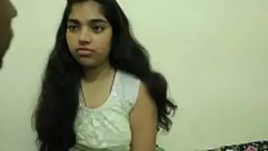 Horny girl watching a hot desi porn