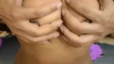 Indian wife taking a whole fist easily in her gaping hole