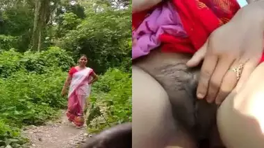 Assamese housewife enjoying illicit sex outdoors