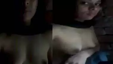Village girl boob show to lover viral video